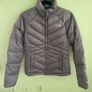 Silver North Face Jacket Size XS